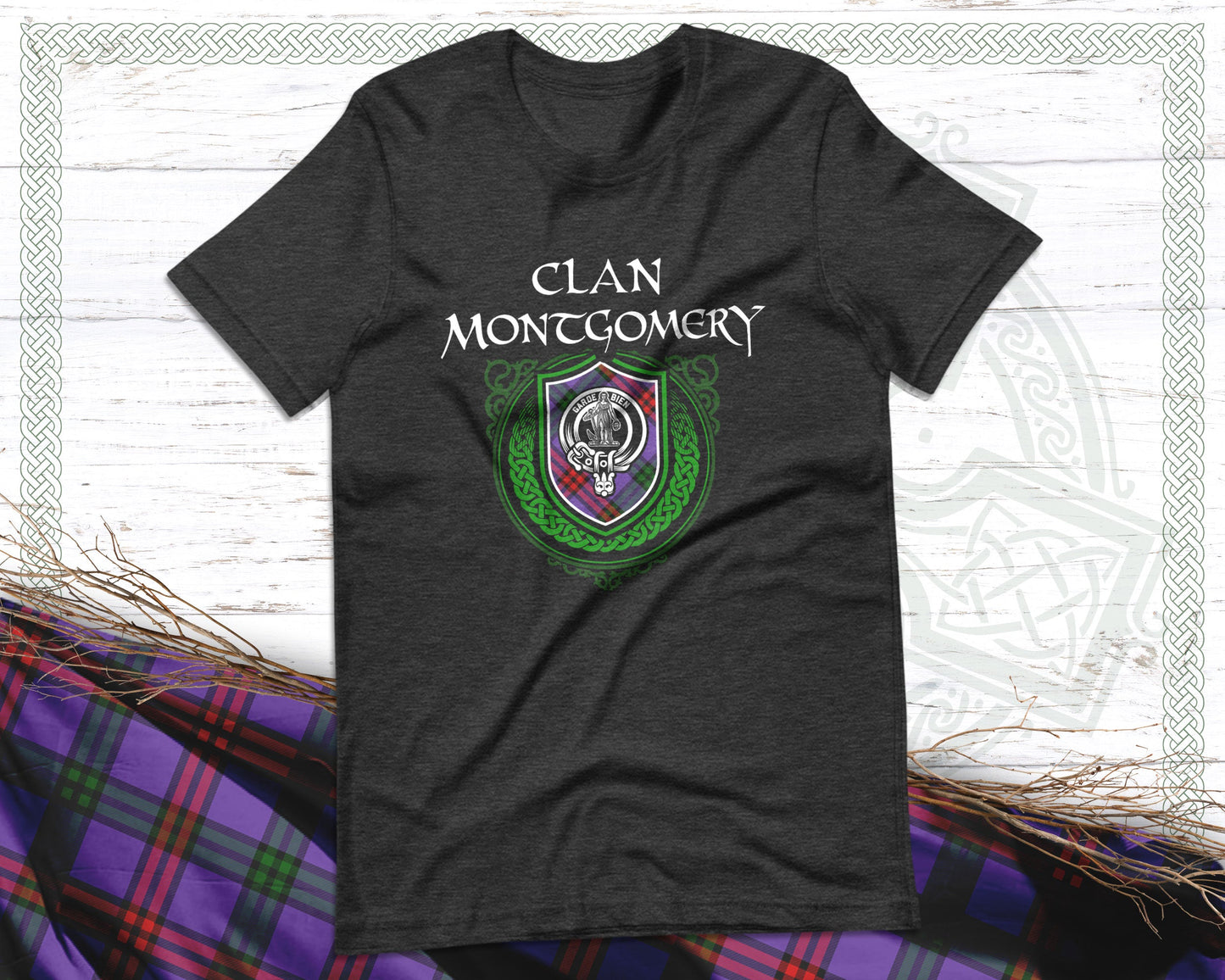 Clan Montgomery Scottish Clan Badge Crest T-Shirt