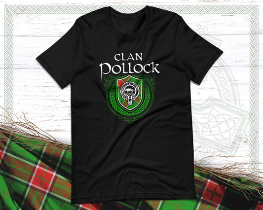 Clan Pollock Scottish Clan Badge Crest T-Shirt