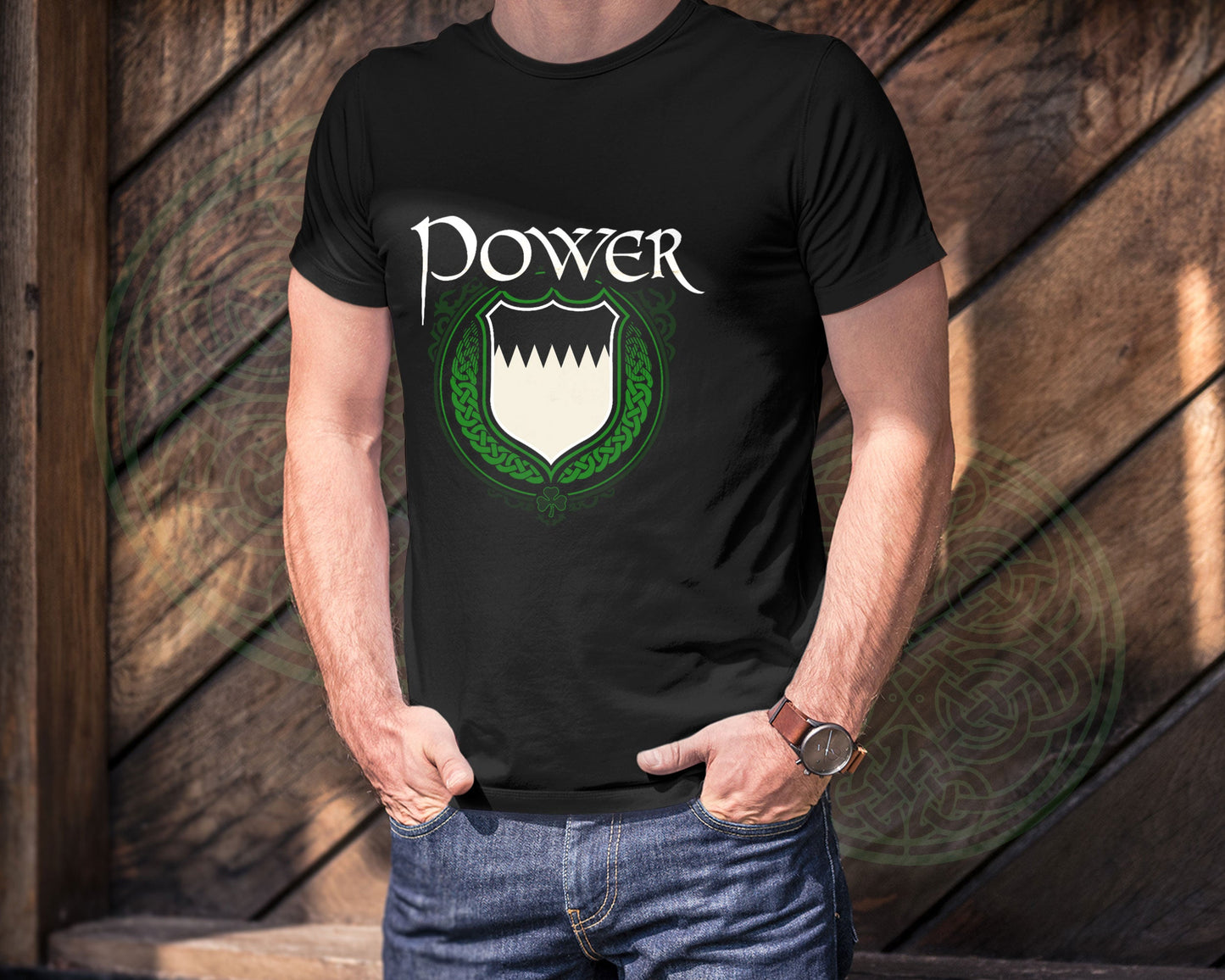 Power Irish Family Crest T-Shirt