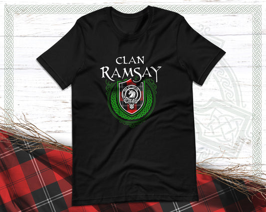 Clan Ramsay Scottish Clan Badge Crest T-Shirt