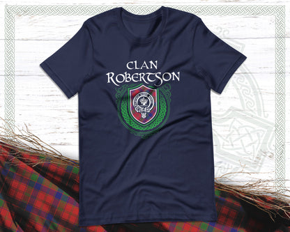 Clan Robertson Scottish Clan Badge Crest T-Shirt