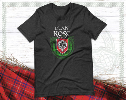 Clan Rose Scottish Clan Badge Crest T-Shirt