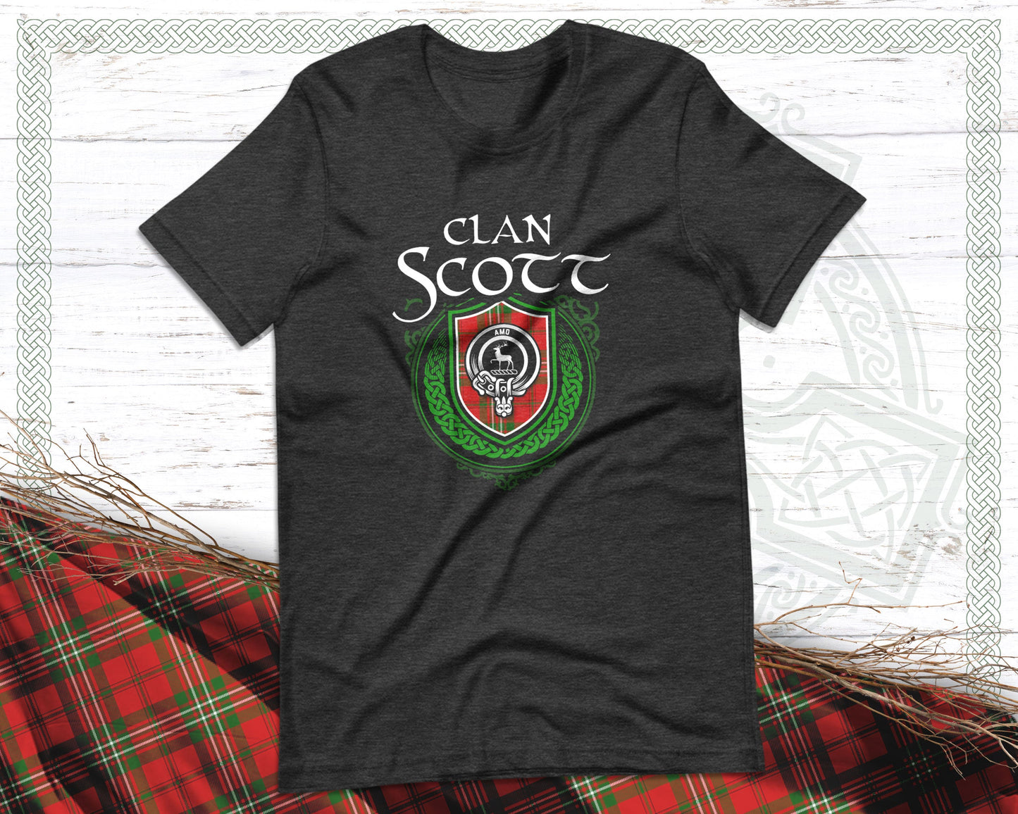 Clan Scott Scottish Clan Badge Crest T-Shirt