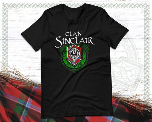 Clan Sinclair Scottish Clan Badge Crest T-Shirt