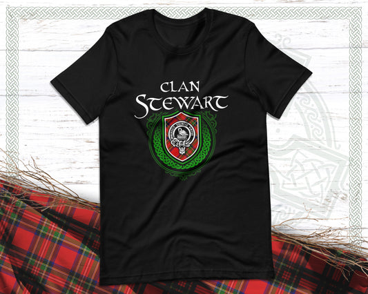 Clan Stewart Scottish Clan Badge Crest T-Shirt