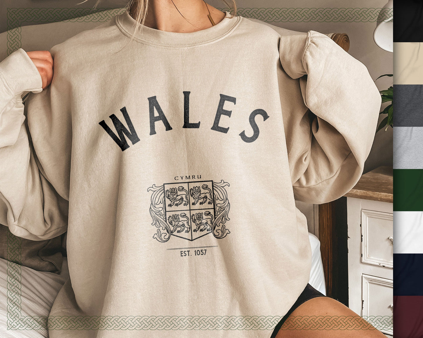 Welsh Wales Baggy Travel Sweatshirt