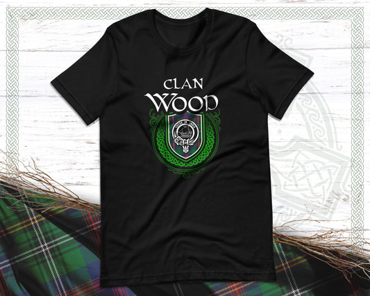 Clan Wood Scottish Clan Badge Crest T-Shirt